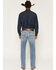 Image #3 - Ariat Men's M7 Emmett Acid Light Wash Slim Straight Stretch Denim Jeans, Light Wash, hi-res