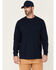 Image #1 - Hawx Men's Solid Forge Long Sleeve Work Pocket T-Shirt , Navy, hi-res