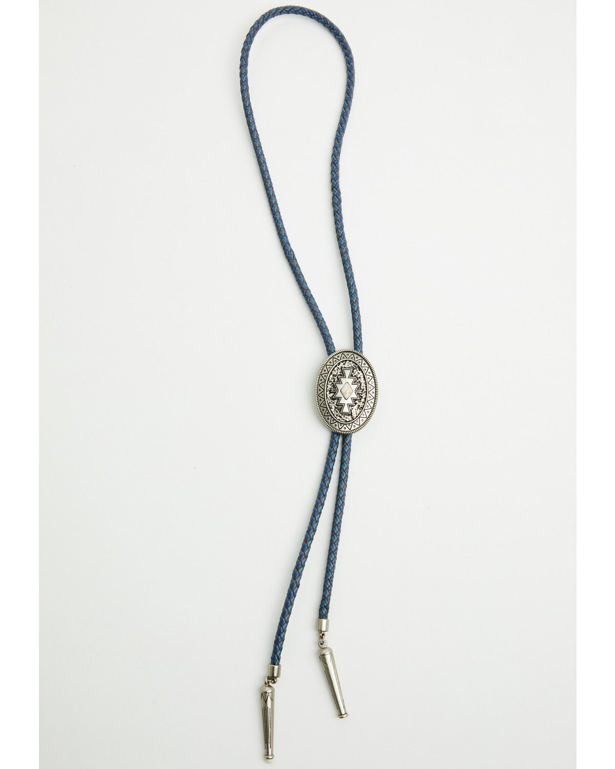 Image #1 - Cody James Men's Buffalo Stone Bolo Tie, Blue, hi-res
