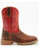 Image #2 - Justin Boys' Canter Western Boots - Square Toe, Cognac, hi-res