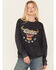 Image #1 - Coors Women's Banquet Logo Graphic Crewneck Sweatshirt , Black, hi-res