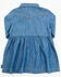 Image #3 - Wrangler Toddler Girls' Long Sleeve Denim Dress , Blue, hi-res