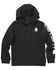 Image #1 - Carhartt Little Boys' Logo Hooded Sweatshirt , Black, hi-res