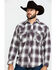 Image #1 - Resistol Men's Brazos Ombre Large Plaid Long Sleeve Western Shirt, Lt Brown, hi-res