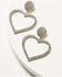 Image #1 - Idyllwind Women's Jeanette Heart Rhinestone Earrings, Silver, hi-res