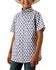 Image #1 - Ariat Boys' Southwestern Print Short Sleeve Button-Down Western Shirt, White, hi-res