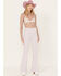 Image #1 - Free People Women's Jayde Denim Flare Jeans, Lavender, hi-res