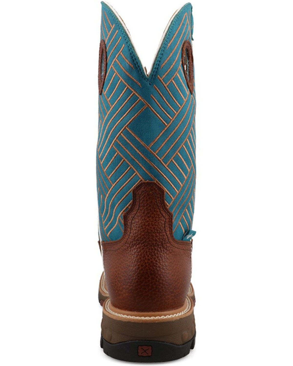 Image #5 - Twisted X Men's Pull-On Work Boots - Alloy Toe, Turquoise, hi-res