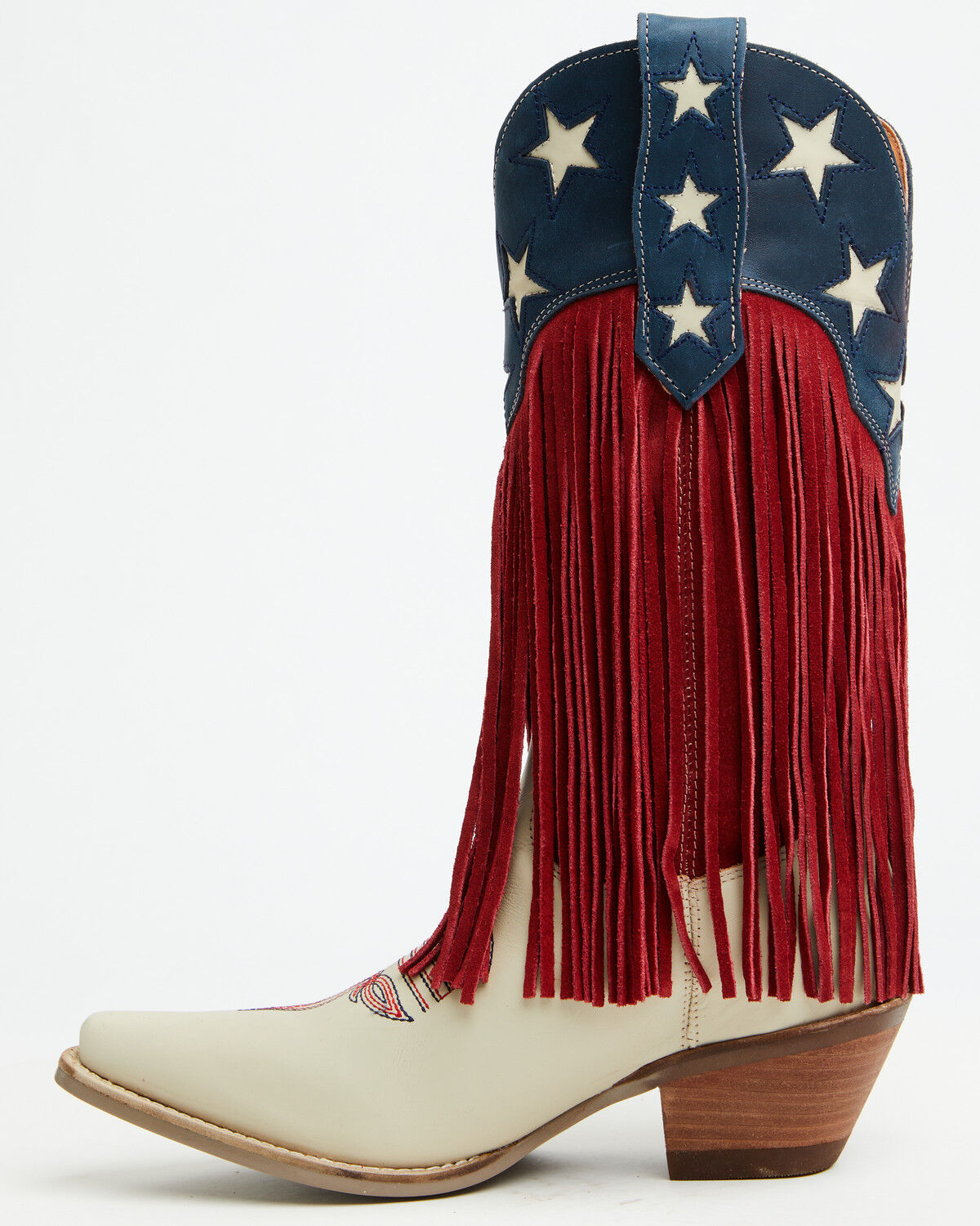 Image #3 - Dingo Women's Wild N' Free Fringe Western Boots - Snip Toe, Multi, hi-res