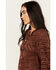 Image #2 - Miss Me Women's Open Weave Cardigan , Brown, hi-res