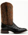 Image #2 - Cody James Men's Saddle Black Full-Quill Ostrich Exotic Western Boots - Broad Square Toe, Black, hi-res