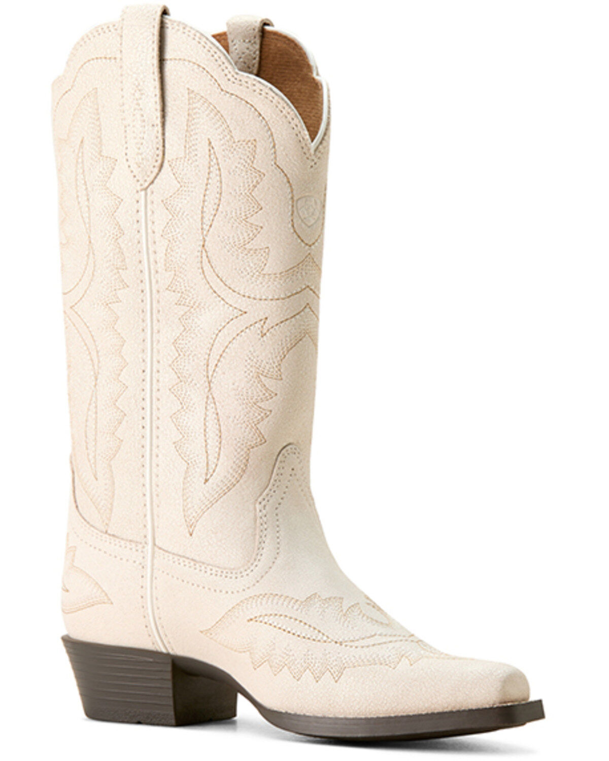 Ariat Girls' Casanova Distressed Western Boots - Snip Toe, White, hi-res