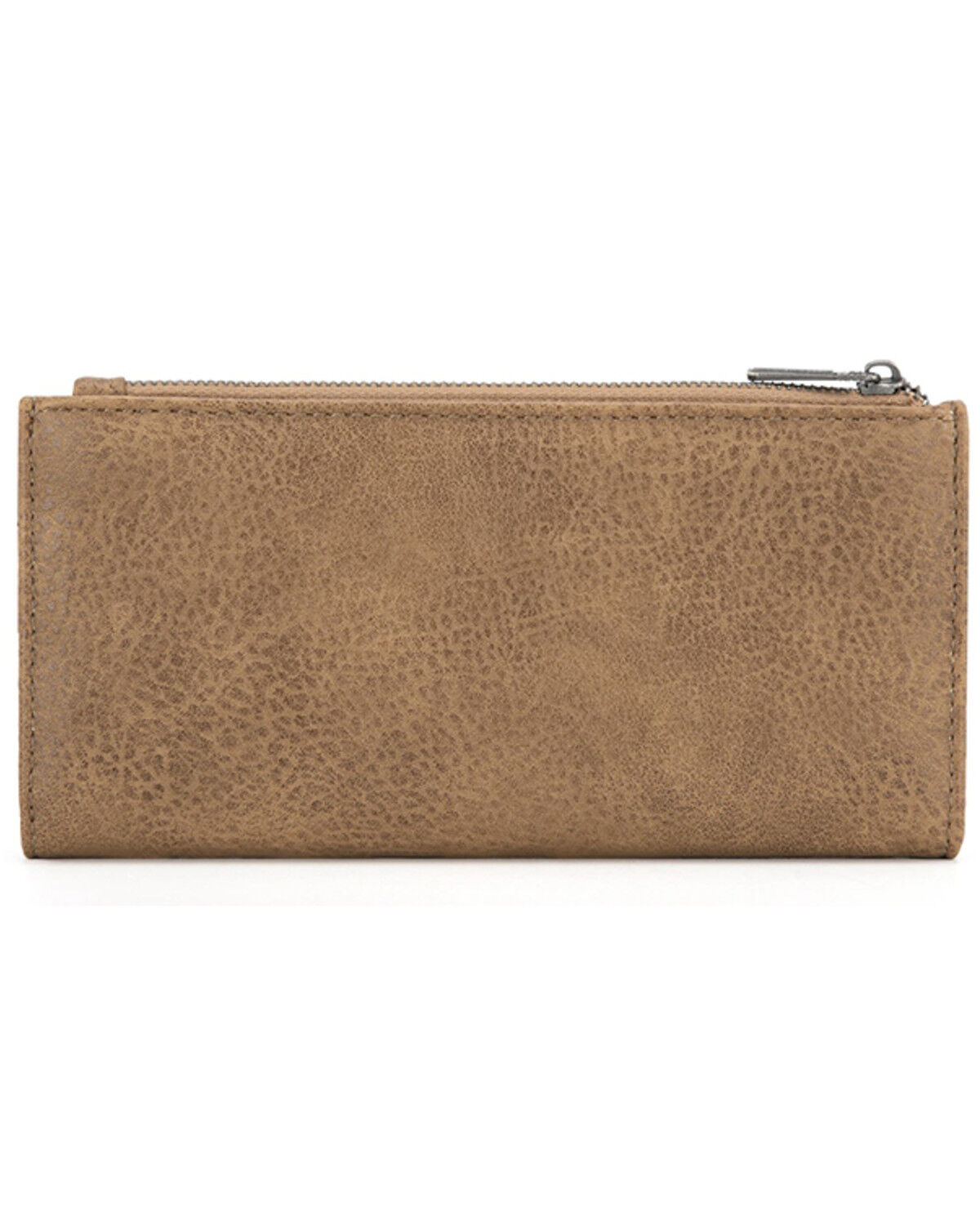 Image #2 - Wrangler Women's Jessie Tooled Bi-Fold Wallet, Khaki, hi-res