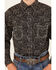 Image #3 - Rock & Roll Denim Boys' Paisley Print Long Sleeve Snap Western Shirt , Black, hi-res