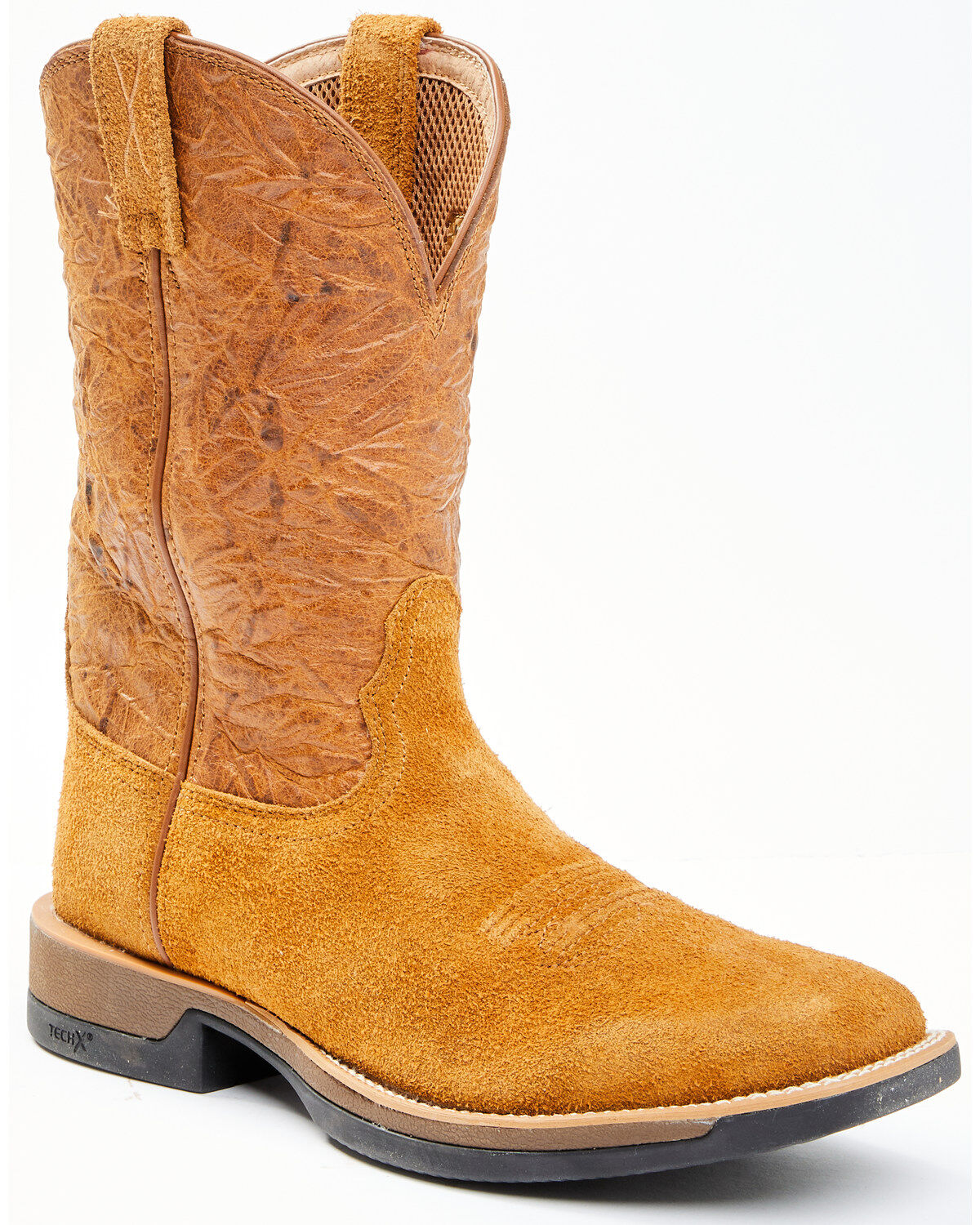 Twisted X Men's CellStretch Western Work Boots - Soft Toe, Brown, hi-res
