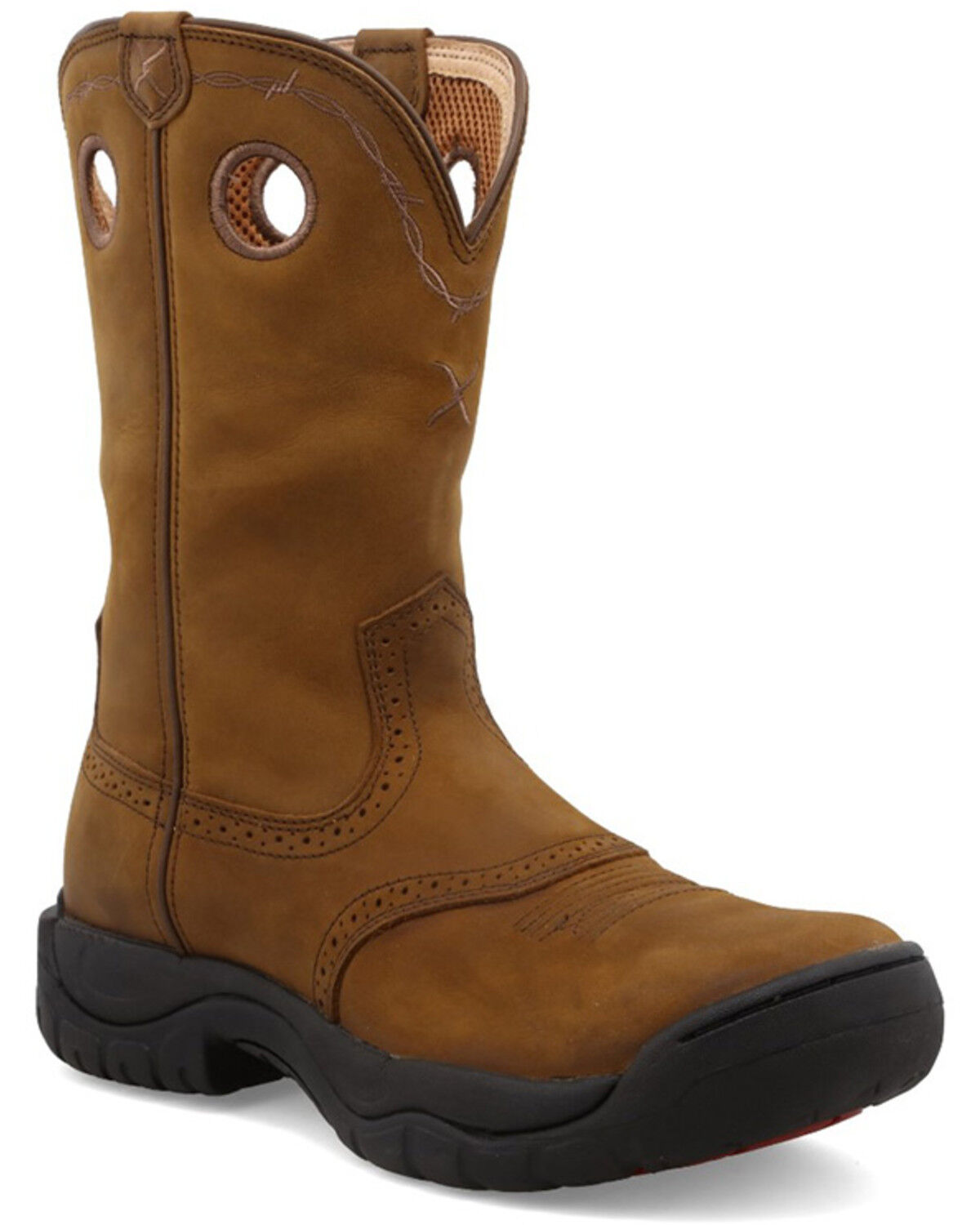 Image #1 - Twisted X Men's All Around Barn Boots - Soft Toe, Brown, hi-res