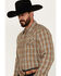 Image #2 - Moonshine Spirit&reg; Men's Hickory Plaid Print Long Sleeve Snap Flannel Shirt, Grey, hi-res
