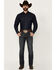 Image #1 - Rock & Roll Denim Men's Revolver Dark Wash Slim Straight Stretch Denim Jeans, Dark Wash, hi-res