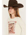 Image #2 - Shyanne Girls' Molly 3/4 Bell Sleeve Graphic Tee, Natural, hi-res