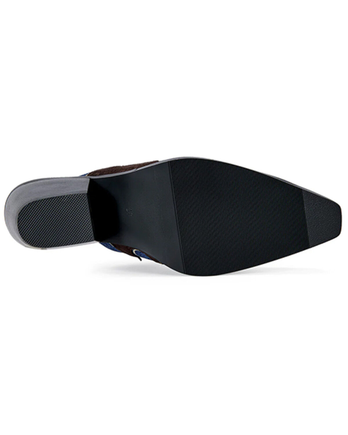 Image #5 - Azalea Wang Women's Cecily Denim Western Mules, Blue, hi-res