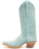 Image #3 - Dan Post Women's Suede Western Boots - Snip Toe, Light Green, hi-res