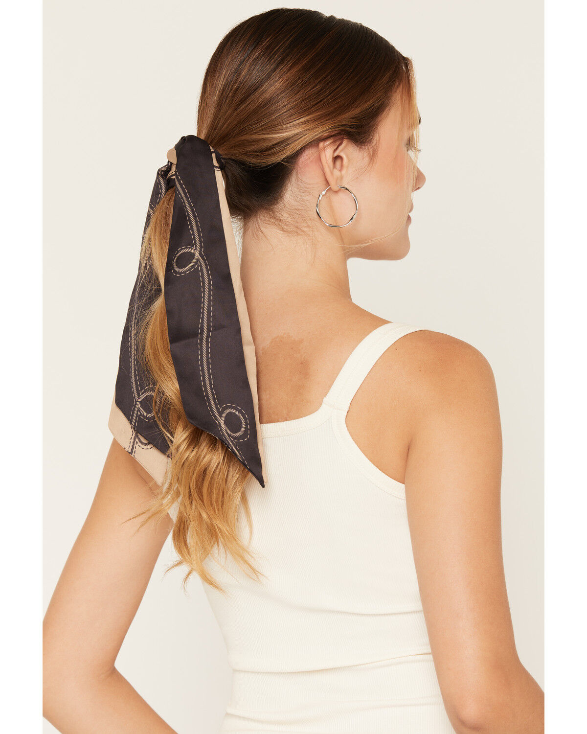 Idyllwind Women's Hathaway Skinny Hair Scarf Pack - 2 Piece, Brown, hi-res