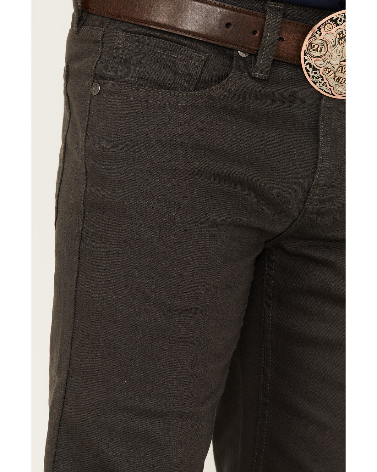Image #2 - Cody James Men's Appaloosa Wash Jackson Slim Straight Stretch Denim Jeans, Grey, hi-res