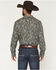 Image #4 - Gibson Trading Co Men's Last Call Paisley Print Long Sleeve Butt-Down Western Shirt - Big, Black, hi-res