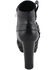 Image #7 - Milwaukee Leather Women's Block Heel Harness Booties - Round Toe, Black, hi-res