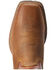 Image #4 - Ariat Men's Hybrid Ranchwork Shock Shield Western Performance Boots - Broad Square Toe, Brown, hi-res