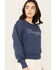 Image #2 - Wrangler Retro Women's Logo Graphic Sweatshirt, Navy, hi-res