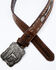 Image #2 - Cody James Boys' Lil Buckaroo Brown Ribbon Belt, Brown, hi-res