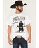 Image #1 - Americana Men's Johnny Cash Ring Of Fire Short Sleeve Graphic T-Shirt, Natural, hi-res