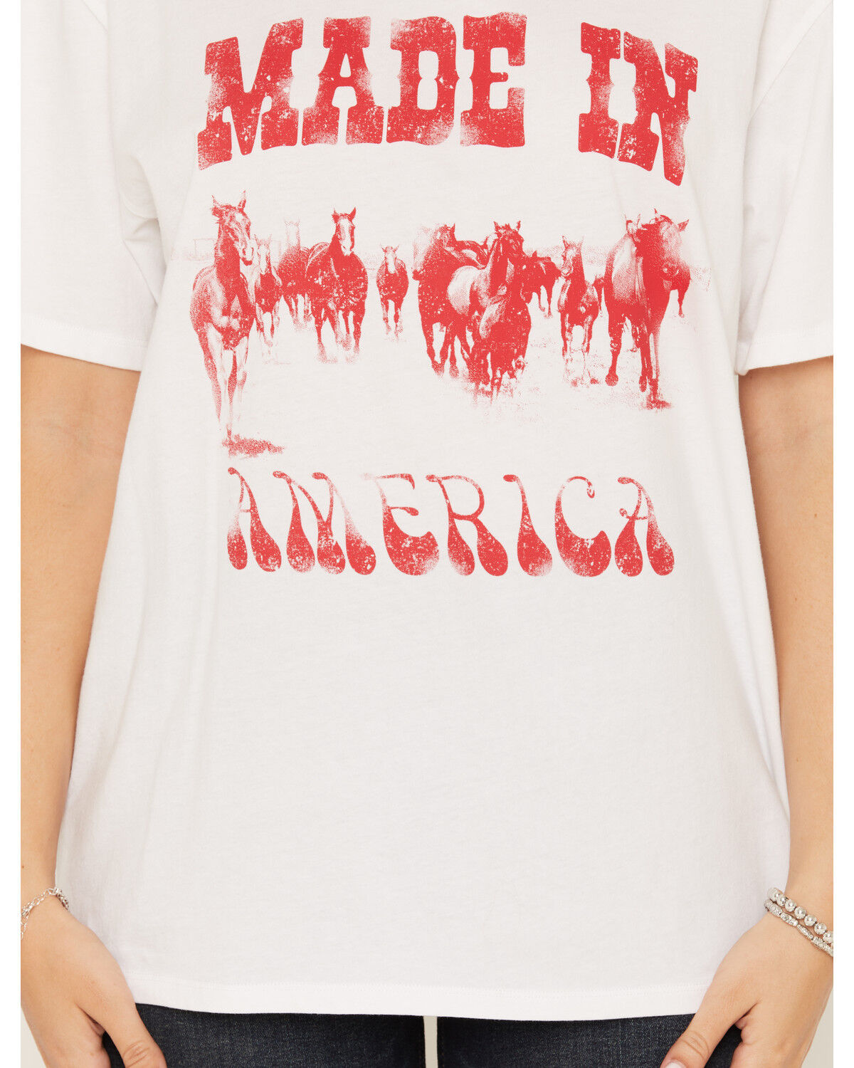Image #3 - White Crow Women's Made in America Short Sleeve Graphic Tee, White, hi-res