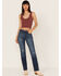 Image #1 - Cleo + Wolf Women's Slim Straight Signature Pocket Denim Jeans, Medium Wash, hi-res