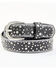 Image #1 - Shyanne Girls' Starry Night Vintage Studded Leather Belt, Black, hi-res