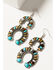 Image #2 - Shyanne Women's Bisbee Stacked Horseshoe Earrings, Silver, hi-res