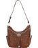 Image #1 - American West Lady Leather Hobo Bag, Brown, hi-res