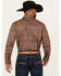 Image #4 - RANK 45&reg; Men's Trinidad Southwestern Print Long Sleeve Pearl Snap Stretch Western Shirt, Red, hi-res