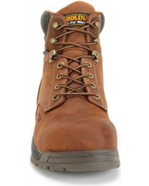 Image #4 - Carolina Men's 6" Waterproof Work Boots - Composite Toe, Brown, hi-res