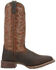 Image #2 - Laredo Men's Odie Western Boots - Broad Square Toe, Dark Brown, hi-res