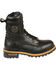 Image #2 - Milwaukee Leather Men's Lace To Toe Logger Boots - Round Toe, Black, hi-res