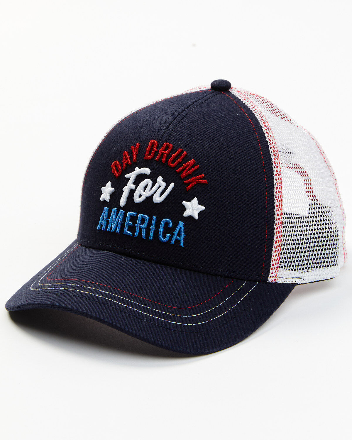 Image #1 - Shyanne Women's Day Drunk For America Ball Cap, Red/white/blue, hi-res