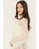 Image #2 - Originality Women's Lace Bell Sleeve Tie Kimono, , hi-res