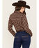 Image #4 - Cinch Women's Southwestern Long Sleeve Button-Down Western Shirt, Multi, hi-res