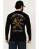 Image #1 - Troll Co Men's Twisting Wrenches Long Sleeve Graphic T-Shirt , Black, hi-res