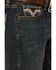 Image #2 - Rock & Roll Denim Men's Revolver Dark Wash Slim Straight Stretch Denim Jeans, Dark Wash, hi-res