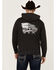 Image #1 - Cowboy Hardware Men's Lock & Load Hooded Jacket , Black, hi-res