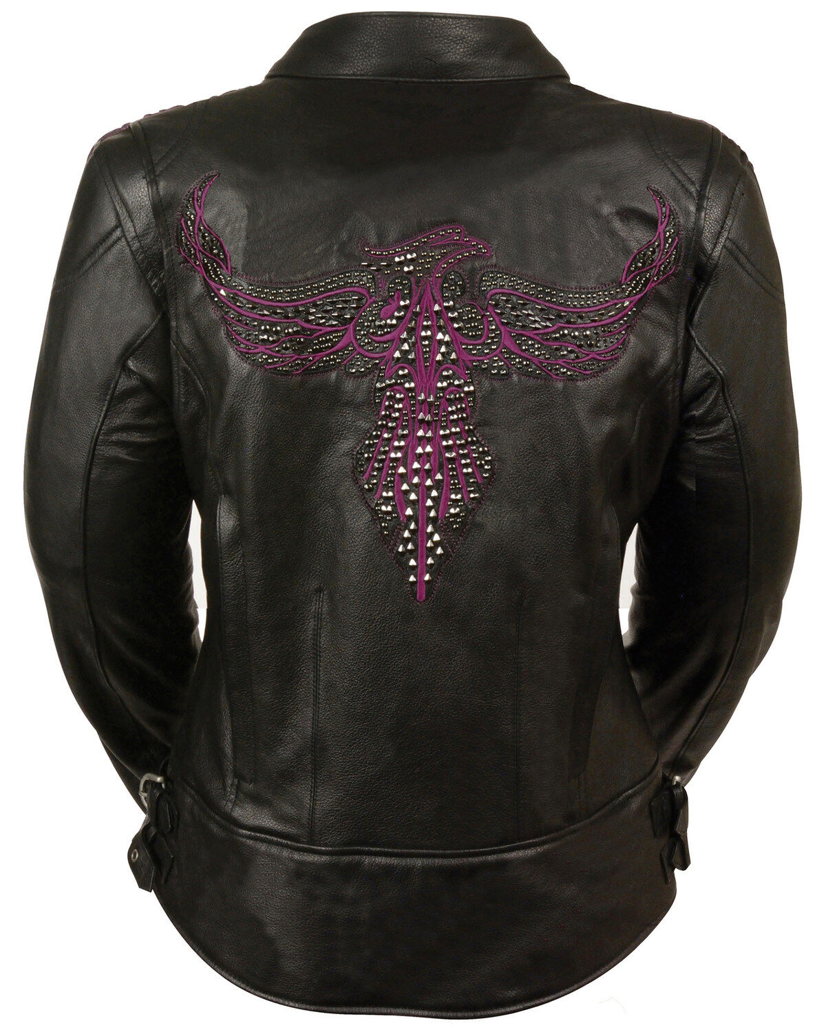 Image #3 - Milwaukee Leather Women's Concealed Carry Embroidered Phoenix Leather Jacket - 4X, , hi-res