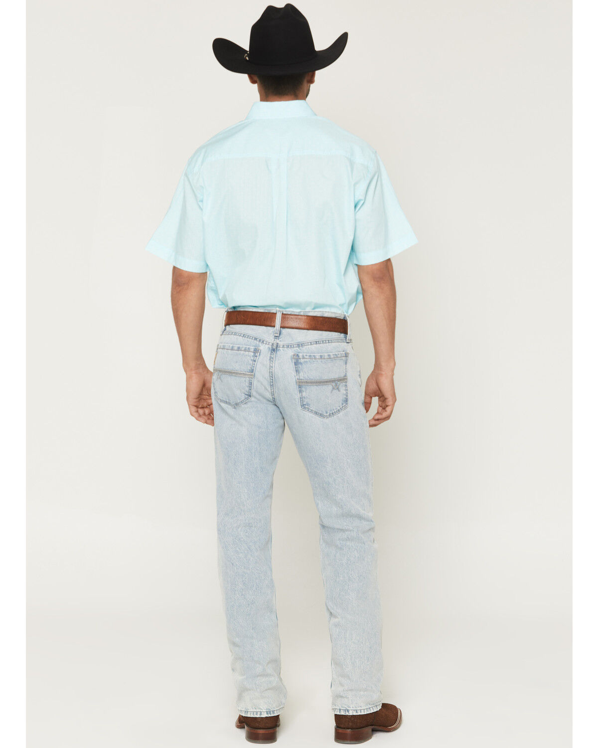 Image #3 - Cinch Men&rsquo;s Ian Stonewash Slim Bootcut Stretch Denim Jeans, Indigo, hi-res